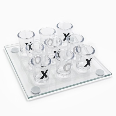 Настольная игра для взрослых «Пьяные Крестики-нолики», 13×13 см, 9 стопок