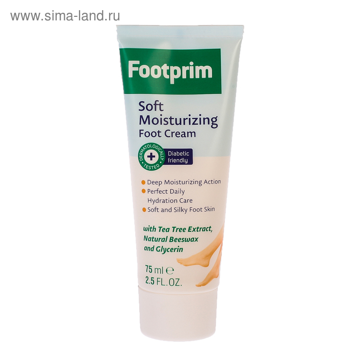 Крем для ног увлажняющий Footprim Soft Moisturizing Foot Cream, 75 мл - Фото 1