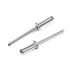 Заклёпки ТУНДРА krep, вытяжные, алюминий-сталь, 4×12 мм, неокрашенные, 500 шт. - Фото 2