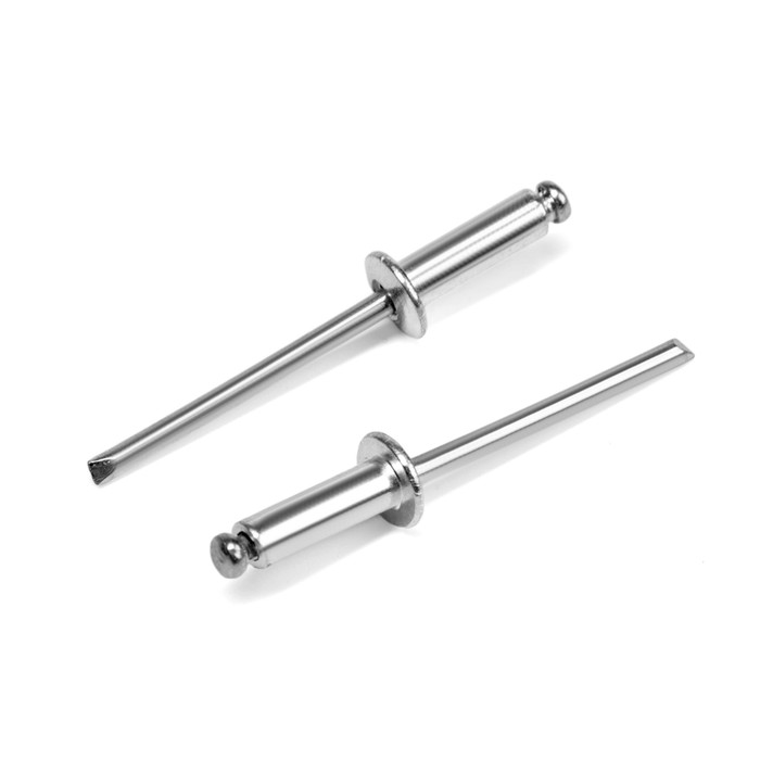 Заклёпки вытяжные ТУНДРА krep, алюминий-сталь, 4×14 мм, в пакете 500 шт. - Фото 1