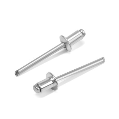 Заклёпки ТУНДРА krep, вытяжные, алюминий-сталь, 4.8×8 мм, неокрашенные, 500 шт.