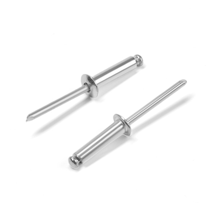 Заклёпки ТУНДРА krep, вытяжные, алюминий-сталь, 4.8×18 мм, неокрашенные, 500 шт. - Фото 1