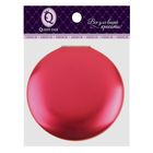 Зеркало складное, круглое, с двукратным увеличением, двустороннее, d=7см, цвет красный - Фото 4