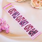 Невидимка для волос "Алания" набор 12 шт 5,3 см прорезь пионы - Фото 2