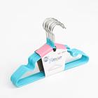 Плечики для одежды детские с антискользящим покрытием, размер 30-34, цвет МИКС - Фото 5