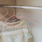 Плечики для одежды детские, размер 30-34, антискользящее покрытие, цвет нежно-розовый - Фото 7