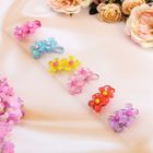 Резинка для волос "Цветочек в крапинку" микс (цена за пару) - Фото 2