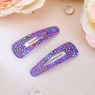 Невидимка для волос "Холли" (набор 10 шт) 5 см, цветная цветочная - Фото 1