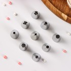 Набор насадок кондитерских Доляна, d=1.8 см, 9 шт., нержавеющая сталь, форма МИКС - Фото 2