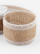 Лента текстильная «Кружево», 55 мм, 4.5±0.5 м, бежевая - Фото 3