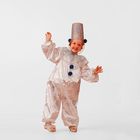 Карнавальный костюм «Снеговичок Снежок», сатин, размер 30, рост 116 см - фото 321257886
