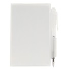 Блокнот А7 30л обложка пластик с ручкой белый - Фото 2