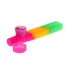 Трубка курительная, с крышкой, 2×8.5×1.5 см, микс - фото 45222833