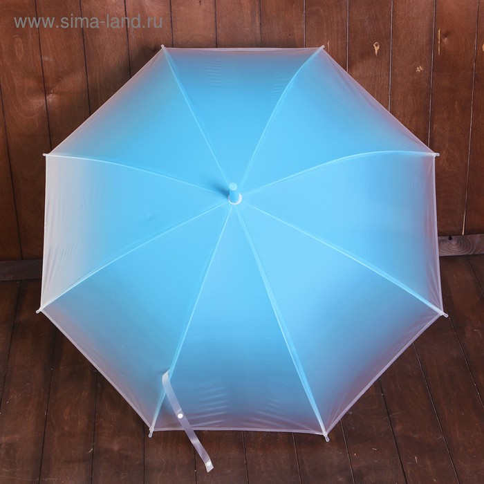 Зонт детский «Омбре», полуавтоматический, r=45см, цвет голубой - Фото 1