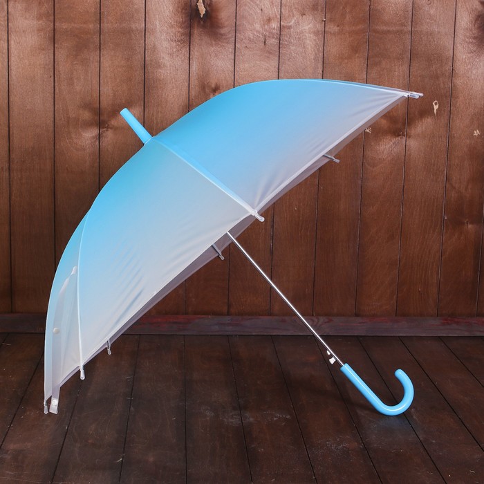 Зонт детский «Омбре», полуавтоматический, r=45см, цвет голубой - фото 1905428208
