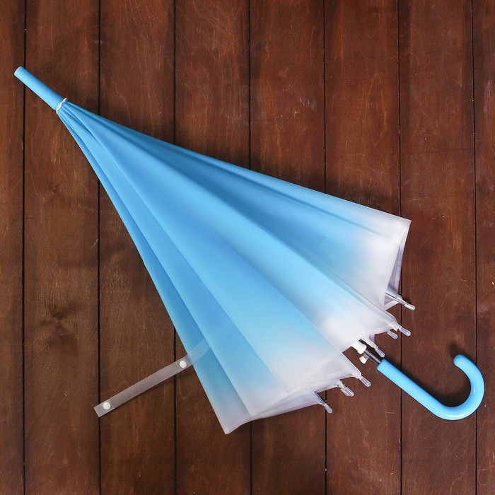 Зонт детский «Омбре», полуавтоматический, r=45см, цвет голубой - фото 1905428209