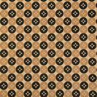 Бумага упаковочная крафт "Золотые и черные круги", 0.6 х 10 м - Фото 2