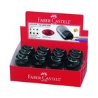 Точилка Faber-Castell с контейнером 2 отверстия, чёрный - Фото 13