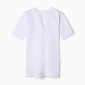 Рубашка крестильная, цвет белый, рост 68