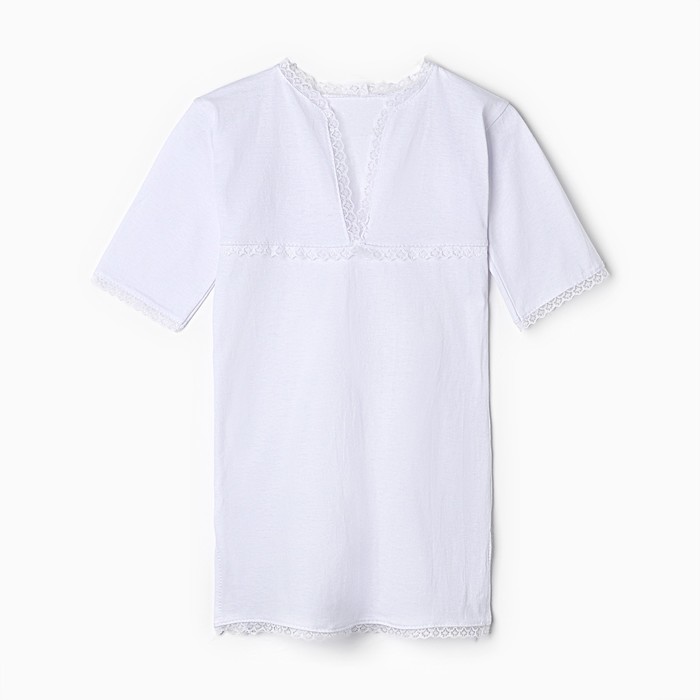 Рубашка крестильная, цвет белый, рост 68 - Фото 1