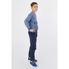 Джемпер для мальчика трикотажный, рост 152-158 см, цвет синий меланж 21021800/1235 - Фото 3