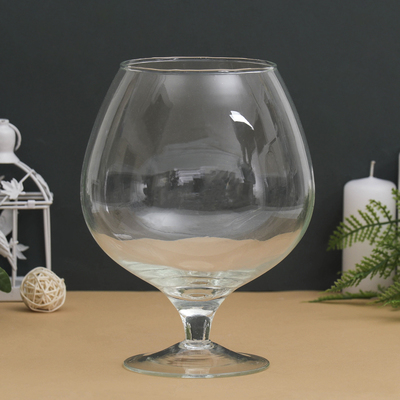 Ваза-Бокал «Роджер», 1.8 л, d=10 см, 19×14 см, стекло, прозрачная