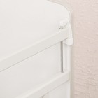 Детская кровать «Наш малыш» на колёсах или качалке, белая - Фото 3