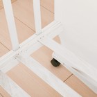 Детская кровать «Наш малыш» на колёсах или качалке, белая - Фото 4