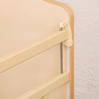 Детская кровать «Мишутка» на колёсах или качалке, бежевая - Фото 4