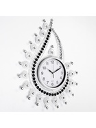 Часы настенные, серия: Ажур, "Капля с завитками", плавный ход, d-21 см, 69 х 50 см - фото 60770810