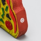 Игрушка плотная пищащая "Пицца" для собак, 12 см - Фото 3