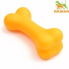 Игрушка пищащая "Кость большая" для собак, 18 см, оранжевая - фото 306951458