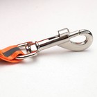 Рулетка "Пижон" светоотражающая, 3 м, до 15 кг, трос, прорезиненная ручка, оранжевая - Фото 2