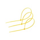 Хомут нейлоновый пластик ТУНДРА krep, для стяжки, 3.6х300 мм, цвет желтый, в уп. 100 шт - фото 297940774