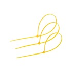 Хомут нейлоновый пластик ТУНДРА krep, для стяжки, 4.8х400 мм, цвет желтый, в уп. 100 шт - Фото 4