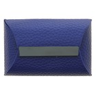 Визитница горизонтальная, цвет синий - Фото 1