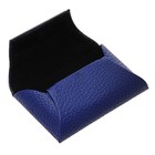 Визитница горизонтальная, цвет синий - Фото 2