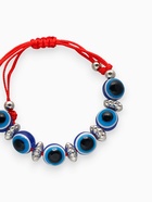 Браслет-оберег «Детский» глазки малые, синий в серебре, d=3.5 см - Фото 2