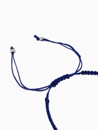 Браслет-оберег «Детский», глазик в плетении, синий в чернёном серебре, d=4 см - Фото 4