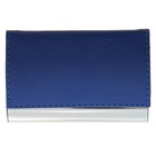 Визитница горизонтальная, цвет синий - Фото 1