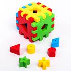 Игрушка-сортер развивающая «Волшебный куб», 12 элементов - Фото 1
