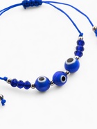 Браслет-оберег «Глазик» трио, цвет синий, d=6 см - Фото 3