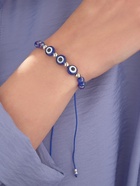 Браслет-оберег «Глазик» трио, цвет синий, d=6 см - Фото 2