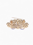 Брошь «Павлин» с пушистым хвостом, цвет синий в золоте - Фото 3