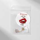 Пирсинг в пупок «Банан» с цирконом, L=1.9 см, белый в золоте - Фото 3