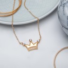 Кулон «Корона» мульти, цвет белый в золоте, 45 см - Фото 1