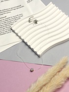 Кулон на леске «Счастье ждёт тебя», белый в золоте, 30 см - фото 61514879