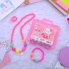 Комплект детский "Выбражулька" 4 предмета: фломастеры, бусы, браслет, кольцо, цветок, цвет МИКС - Фото 6