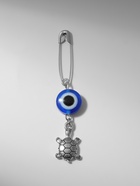 Булавка-оберег «На здоровье» черепаха, 2.2 см, синяя в серебре (комплект 2 шт) - фото 49907267