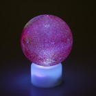 Светильник "Блестящий шар" (МИКС, 3xLR44 в комплекте) 6,3x6,3x8,5 см - Фото 3